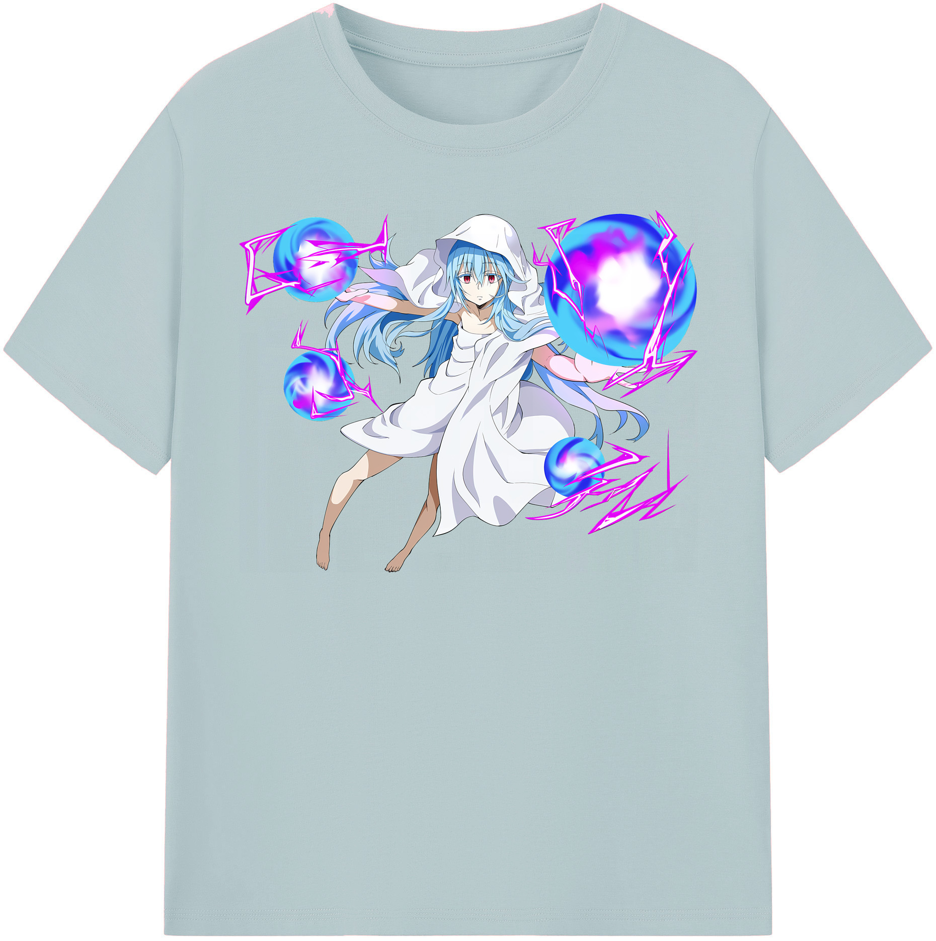 （画像用） 転スラ Regarding Reincarnated to Slime 綿100％半袖Tシャツ（フロントプリント）